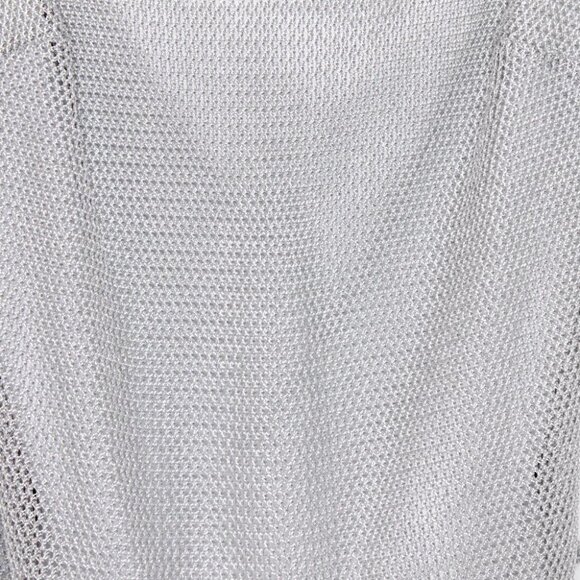 Vintage Y2K Silver Knit Camisole by  JS Collections Size 12 - Picture 6 of 10